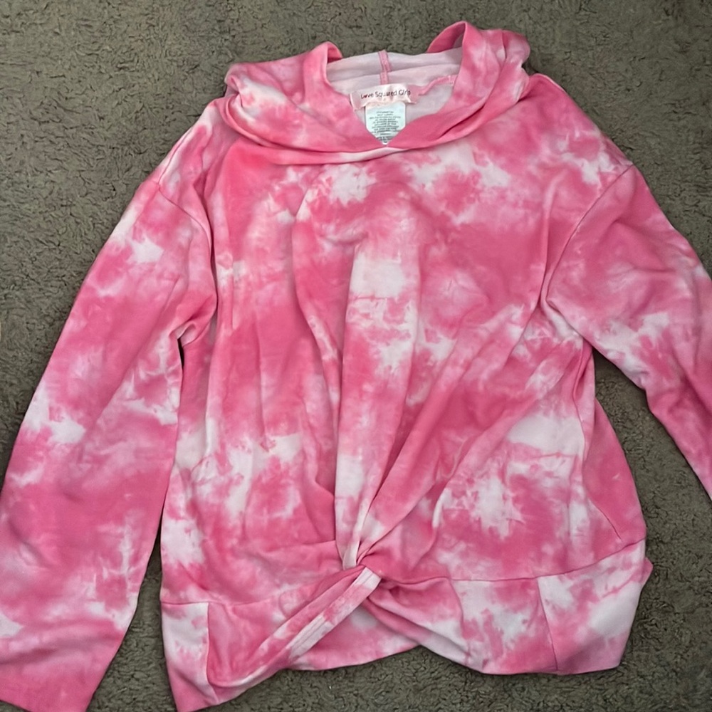 Girls crop top hoodie, size 10